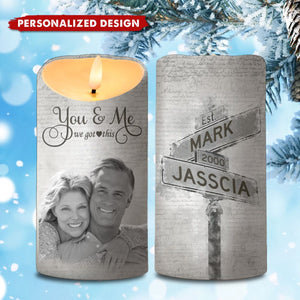 Love is Better When We Are Together-Personalized LED Candles For Couples