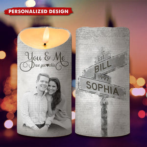 Love is Better When We Are Together-Personalized LED Candles For Couples