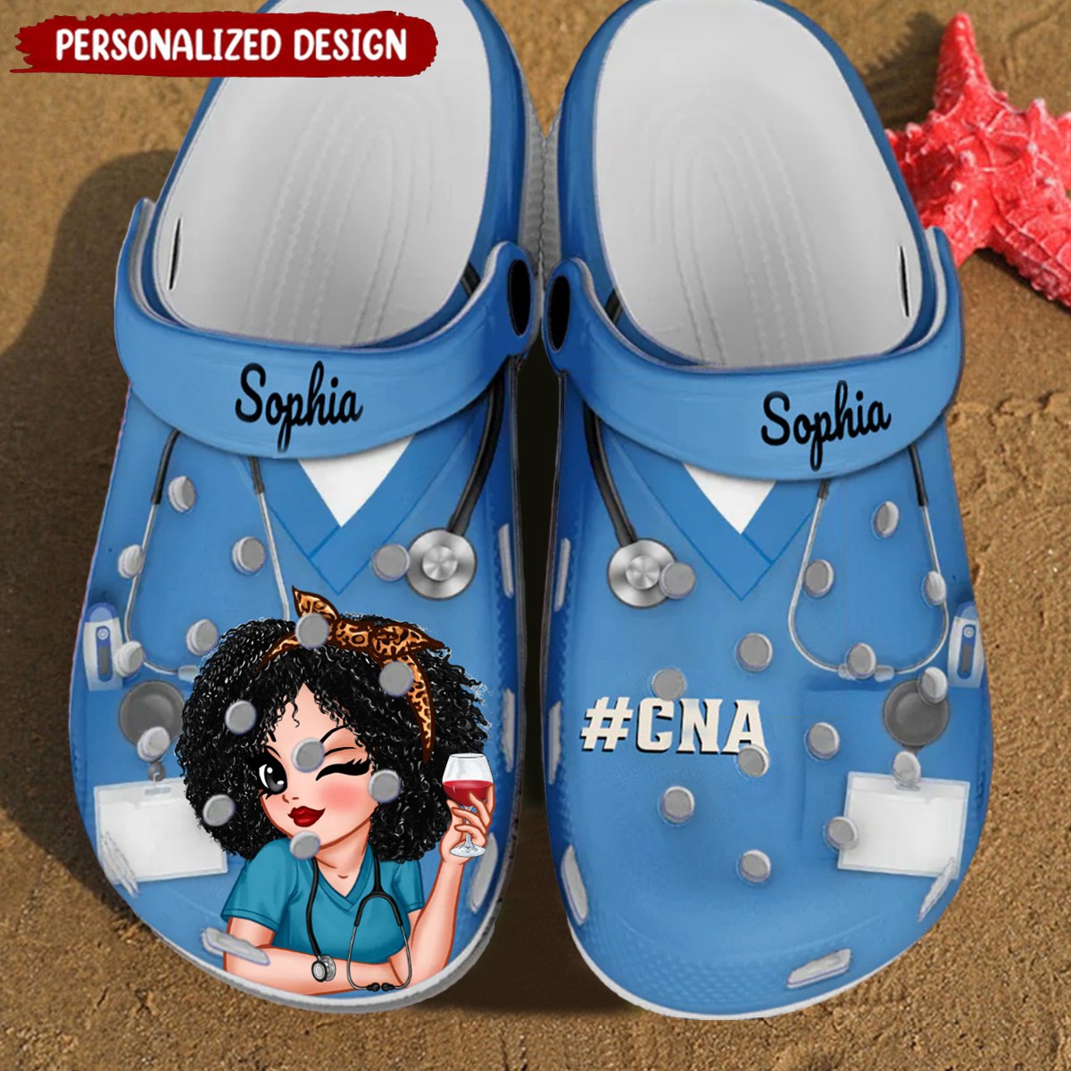 Nurse Scrub CNA RN Healthcare Worker Personalized Clog For Nurse