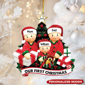 Personalized Family Christmas Tree Ornament