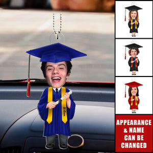 Personalized Graduation Custom Name & Photo Hanging Ornament