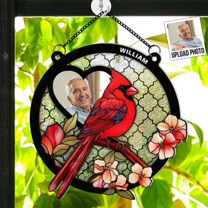 Cardinal I'm By Your Side - Personalized Window Hanging Suncatcher Ornament