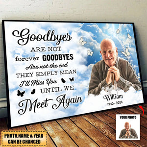 Personalized Memorial Poem Until We Meet Again Poster