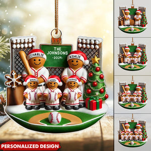 Baseball Home-Personalized 3D Effect Cute Ornament Gift For Family Member