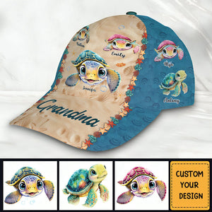 Gift For Grandma Turtle Personalized Cap