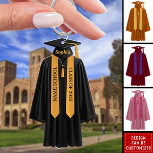 2025 High School College Graduation - Personalized Acrylic Keychain