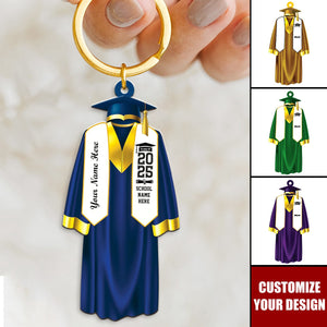 Class Of 2025 High School College Graduation - Personalized Keychain