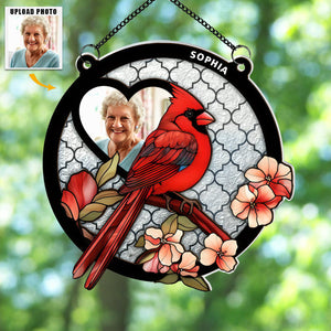 Cardinal I'm By Your Side - Personalized Window Hanging Suncatcher Ornament