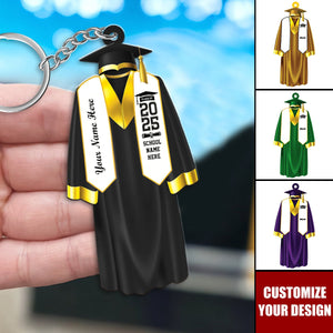 Class Of 2025 High School College Graduation - Personalized Keychain