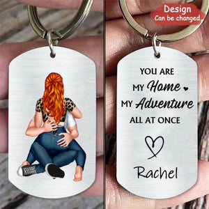 You Are My Home - Personalized Stainless Steel Keychain