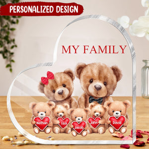 This is Us Bear Family Personalized Acrylic Plaque