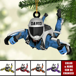 Personalized Skydiving Ornament, Christmas Gift For Skydiving Lovers