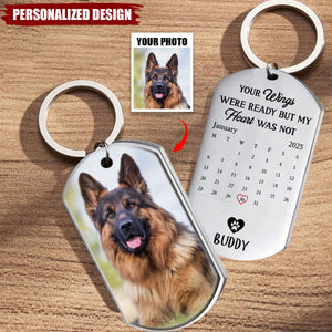 Once By My Side, Forever In My Heart-Personalized Memorial Pet keychain