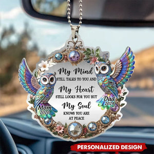 Owl My Mind My Heart My Soul Personalized Memorial Ornament