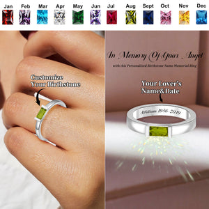 Personalized Birthstones Promise Ring