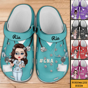 Nurse Scrub CNA RN Healthcare Worker Personalized Clog