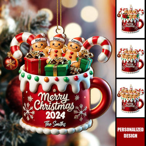 Merry Christmas Cookie Man Family-Customized Cute Ornament-Gifts For Family