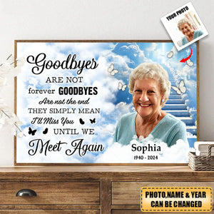 Personalized Memorial Poem Until We Meet Again Poster