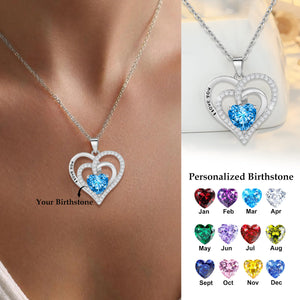 I Love You - Personalized Birthstones Necklace