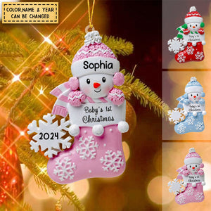 Baby First Christmas - Personalized Christmas Ornament