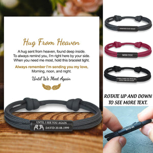 I Will Carry You With Me - Personalized Engraved Memorial Bracelet