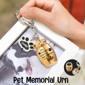 Forever In My Heart - Personalized Memorial Pet Urn Keychain