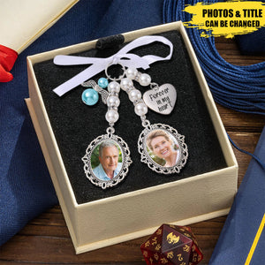 Custom Photo Memorial Bouquet Charm Personalized Memorial Pendant