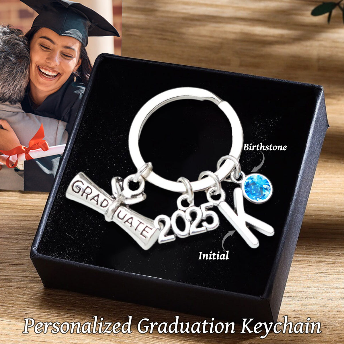 2025 Graduation Keychain - Personalised Gift Keepsake, Gift for Graduates