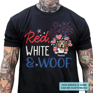 Personalized Custom T-Shirt - 4th Of July Gift For Dog Lover