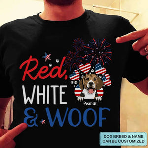 Personalized Custom T-Shirt - 4th Of July Gift For Dog Lover