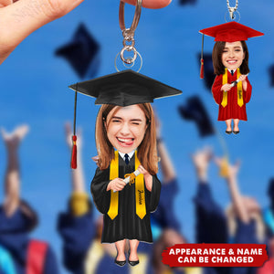 Personalized Graduation Custom Name & Photo Hanging Ornament