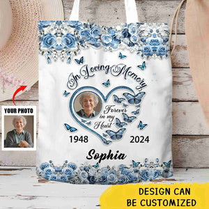 In Loving Memorial Forever In My Heart Personalized Tote Bag