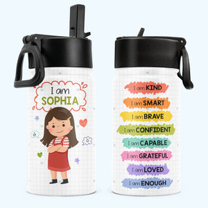 Personalized Kids Water Bottle - Hands Off