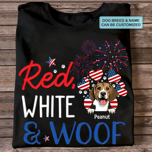 Personalized Custom T-Shirt - 4th Of July Gift For Dog Lover