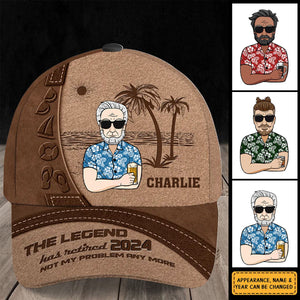 Retired Legend Retirement Gift - Personalized Classic Cap