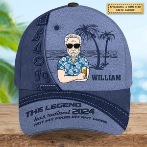 Retired Legend Retirement Gift - Personalized Classic Cap