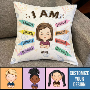 I Am Kind I Am Brave - Personalized Pillow Case