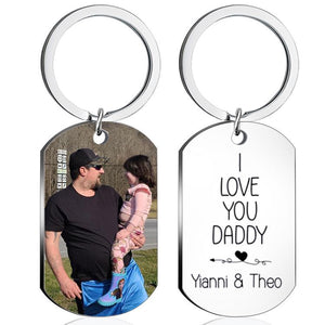 I Love You Daddy - Personalized Keychain Best Father's Day Gift