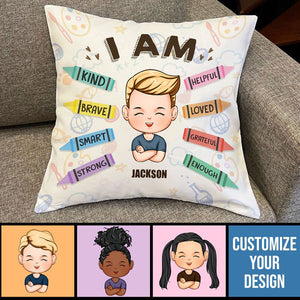 I Am Kind I Am Brave - Personalized Pillow Case