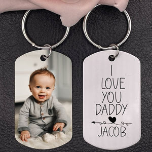 I Love You Daddy - Personalized Keychain Best Father's Day Gift