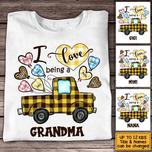 Love Being A Grandma Buffalo Truck Shirt