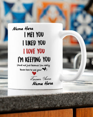 Sweetest Gift For Him - He Would Laugh So Hard While Reading This Mug Mugs