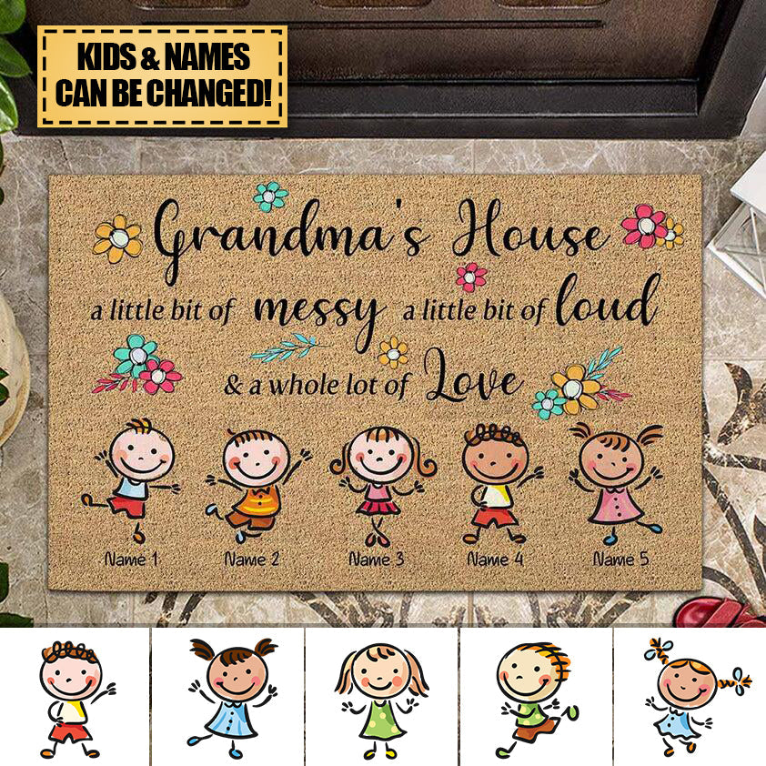 Grandma's House - Personalized Mother's Day Grandma Doormat