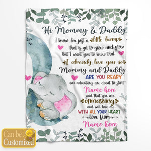 Personalized Babyshower Gift For Mommy and Daddy