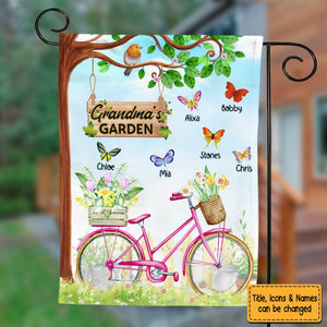 Gift For Grandma Bicycle Garden Flag