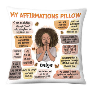 CHRISTIAN AFFIRMATIONS PILLOWCASE