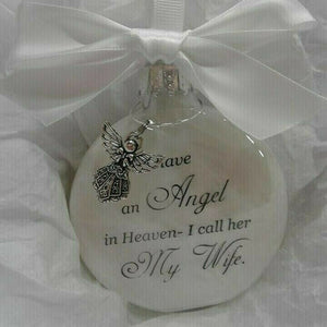 Beautiful ornaments feather ball - Angel In Heaven Memorial Ornament