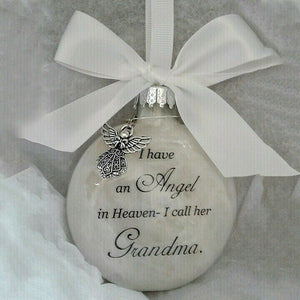 Beautiful ornaments feather ball - Angel In Heaven Memorial Ornament