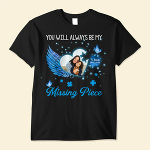 Missing piece personalized memorial upload photo t-shirt