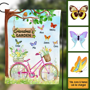 Gift For Grandma Bicycle Garden Flag